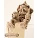 CERAMIC AMULET/Anti-Sickness Gnome [Made in Russia. Height: 4.5 inches (12 cm). Material: ceramic (clay). Hand-crafted] [A gnome holds honey and a bottle that reads "spirits" - the two most traditional Russian medicines. This marvelous sculpture is shaped to "sit" on the edge of a shelf or chest. An engraved tablet hangs from his foot. Use this good-luck creature to add a touch of whimsy to any room in your house. Amulets, or talismans, possess a magical ability to defend their owners or improve various areas of their lives. They can protect against sickness, bad luck, and danger; they can also bring success, luck, love, money, and more. This gnome - hand-sculpted from natural clay - will tirelessly defend you and your loved ones from any sort of misfortune!]