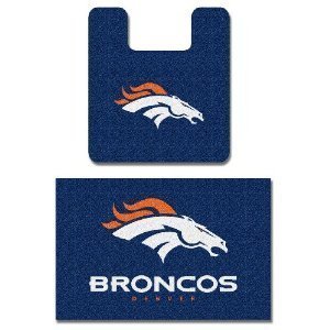 NFL Denver Broncos 2Pcs Bathroom Rug Bath Mat Set at Amazon.com
