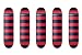 5 Blank Graphic Skateboard DECK pro maple 7.75'' Stripe Red