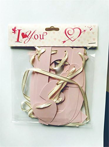 The Trees 1 X Wedding Western Party Decoration Bunting Garland Banner I Love YOU (Pink)