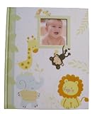 C.R. Gibson Keepsake Memory Book of Babys First Year, Jungle Friends