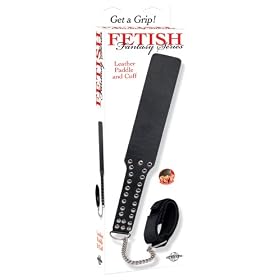 Pipedream Products Fetish Fantasy Series Leather Paddle and Cuff