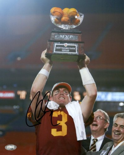 Carson Palmer Signed USC Trojans Orange Bowl Photo - 8x10 SM Holo - Autographed College Photos