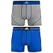 adidas Men's Athletic Stretch Trunk Underwear (2-Pack), Heather Grey/Bold Blue Bold Blue/Black, X-Large
