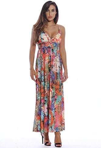 LBclothing Maxi Dresses for Women / Summer Dresses Multi Color Python 1X Plus