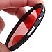 Neewer 67mm Full Red Color Filter for Camera Lens with 67mm Filter Thread