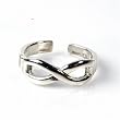 STERLING SILVER TOE RING - 6mm Infinity
