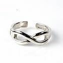 STERLING SILVER TOE RING - 6mm Infinity