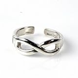 STERLING SILVER TOE RING - 6mm Infinity