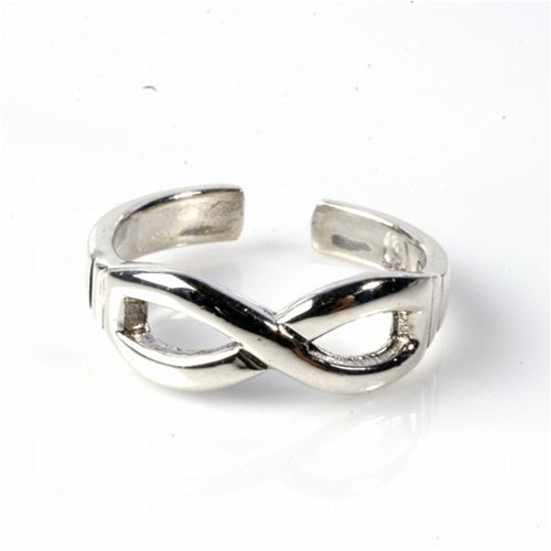 STERLING SILVER TOE RING - 6mm Infinity