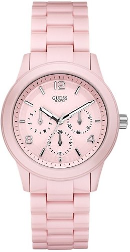 GUESS Feminine Contemporary Watch in Pink