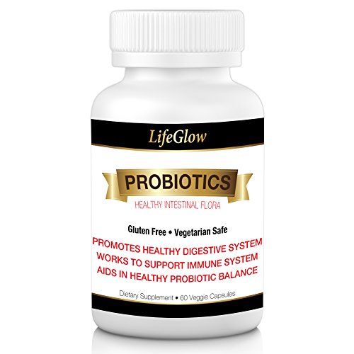 Life Glow Probiotics Supplements Vegetarian Capsules 60 Count Pharmaceutical Grade Life Glow Probiotics Supplements Vegetarian Capsules 60 Count Pharmaceutical Grade