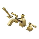 IMAGE OF Brizo T67740-BB - Vesi: Roman Tub Trim With Handshower - Brilliance Brass Finish