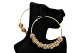 Basketball Wives POParazzi Ball Earrings IER2009 GOLD 83mm