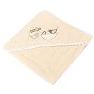 Baby Unisex Little Birds Design Hooded 100% Cotton Bath Towel (76cm x 76cm) (Beige)