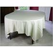 Bistro Ecru Woven Beige Cotton tablecloth, 70 by 120 inches