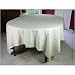 Bistro Ecru Woven Beige Cotton tablecloth, 70 by 120 inches