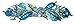 Crystal Flower Barrette YY86800-3aqua blue