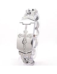 AMPM24 Crystal Lady Bracelet Quartz Watch Silver Colour Cover WK165A-1