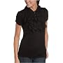 Mac & Jac Women's Ruffle Front Short Sleeve Top