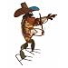 Small Musical Frog Playing Violin : Recycled Metal Garden Art Sculpture