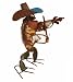 Small Musical Frog Playing Violin : Recycled Metal Garden Art Sculpture