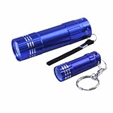 Dorcy 41-4247 3AAA 9 LED Aluminum Flashlight / 3 LED Keychain Light Combo with Batteries