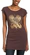 Seven7 Jeans Junior's Short Sleeve Crown Wing Tee