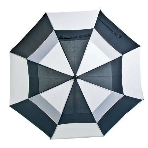 LONGRIDGE GOLF DELUXE REGENSCHIRM WINDDICHT, SCHWARZ/ WEI&szlig;, UMWPP30BW Preisvergleich
