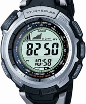 Casio Mens Pathfinder Multi-Band Atomic Solar Black Watch #PAW1300-1V by Casio
