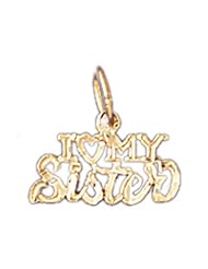 CleverEves 14K Gold Sister Charm 0.4 - Gram(s)