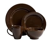 Waechtersbach Fun Factory Chocolate 16-Piece Dinnerware Set, Service for 4