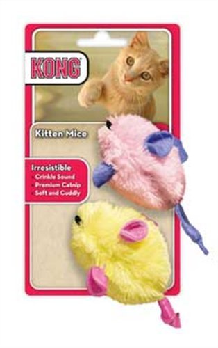 Detail image KONG Kitten Mice Kitten Toy, 2-Pack