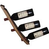 Handmade Wooden Triple Wine Bottle Holder