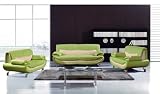 New 3pc Contemporary Modern Leather Sofa Set #AM-068-B-GREEN/WHITE New 3pc Contemporary Modern Leather Sofa Set #AM-068-B-GREEN/WHITE