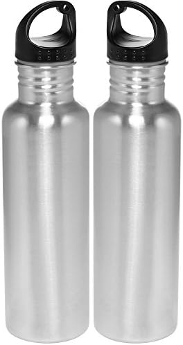 Mart Seven Stainless Steel Water Bottle, 26 Oz (Pack of 2)