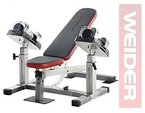 Weider WEBE2496 Club Sidekick Weight Bench with Dumbbells