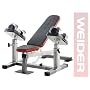 Weider WEBE2496 Club Sidekick Weight Bench with Dumbbells