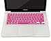 MOSISO Silicone Keyboard Cover Compatible with MacBook Air 13 inch A1466 A1369 2010-2017&Compatible with MacBook Pro 13/15 inch (with/Without Retina Display, 2015 or Older Version), Rose Red