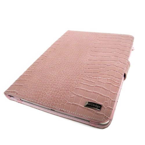 JAVOedge Pink Croc Book Style Case for the Amazon Kindle DX