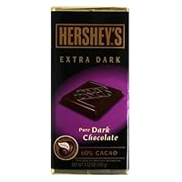 Hershey's Extra Dark (60% Cacao) Chocolate Bar, 3.52-Ounce Bars (Pack of 14)
