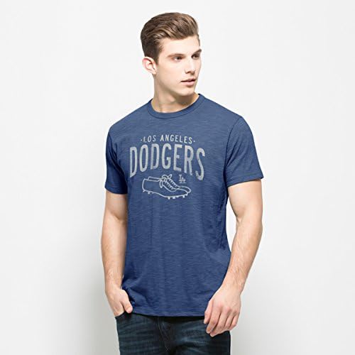Los Angeles Dodgers 47 Brand Bleacher Blue Cleats Logo Scrum T-Shirt (M)