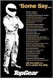 (24x36) Top Gear, Some Say, The Stig, TV Poster Print
