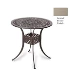 Meadow Decor Amazon 42 Inch Cast Aluminum Bar Table - Desert Stone Finish