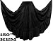 Black Bellydance Womens 4TU* Flared 4 Tier Chiffon Skirt Skirt