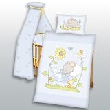 Herding 268550063 Babybettw�sche Jana Elefant, 40 x 60 cm + 100/135 cm, Biber