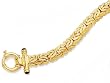 14K Yellow Gold Byzantine Link Bracelet - 8 inches - 10.00mm
