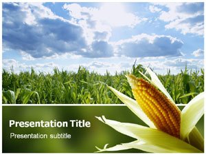 Corn (PPT)Powerpoint Template | Powerpoint Template on Corn | Corn Powerpoint Theme | Food Powerpoint Templates