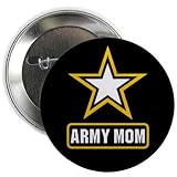 Salute to US Military ARMY MOM on a 2.25 inch Pinback Button Badge