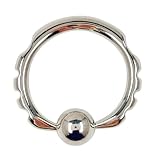 8 Gauge 5/8" 316L Surgical Steel Side Notched Captive Ring
